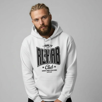 Recovery Hoodie | Men's Rehab Hoodie with Personalized Date
