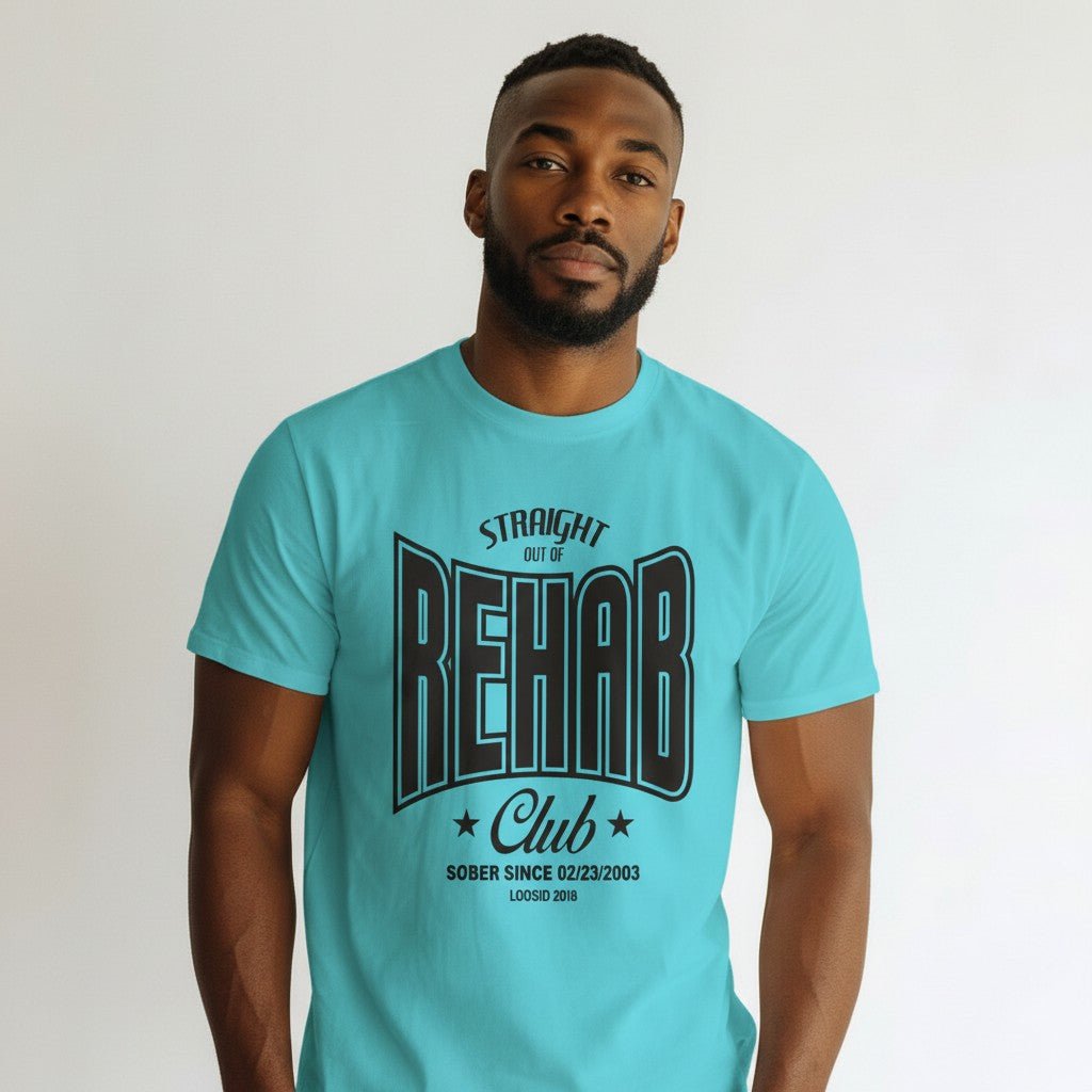 Recovery T-shirt | Men's Rehab T-shirt with Personalized Date