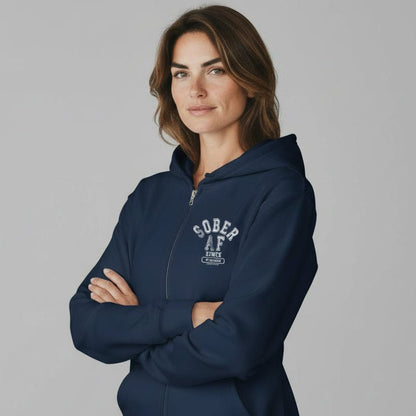 Recovery Hoodie | Zip Hoodie with Custom Sobriety Date