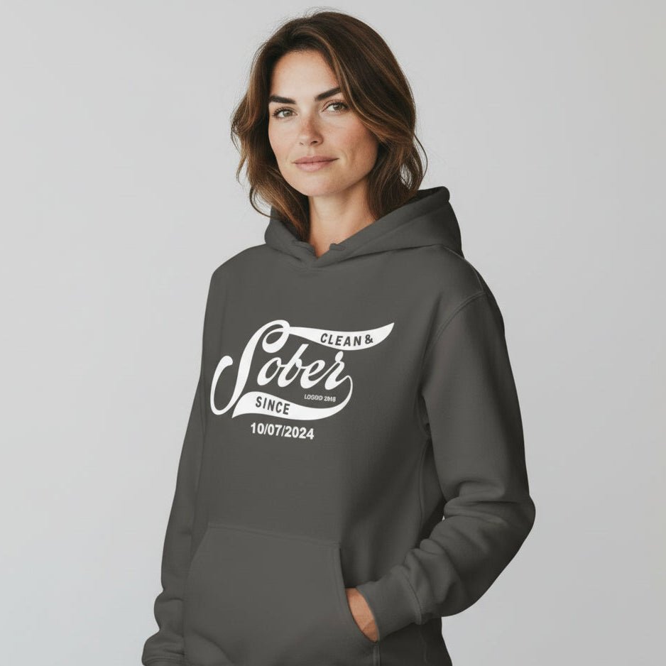 Recovery Hoodie | Sober Since Unisex Hoodie with Custom Sobriety Date