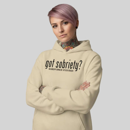 Recovery Hoodie | Women’s Got Sobriety Hoodie with Custom Date