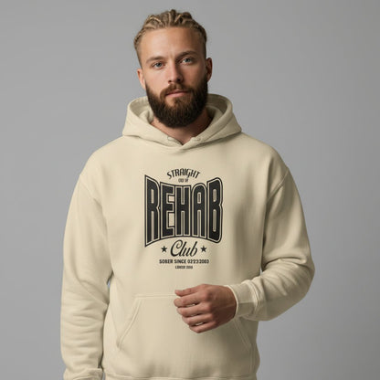 Recovery Hoodie | Men's Rehab Hoodie with Personalized Date