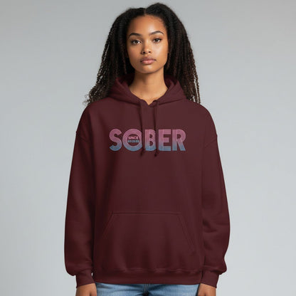 Recovery Hoodie | Retro Sobriety Date Hoodie with Personalized Date