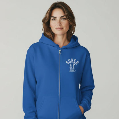 Recovery Hoodie | Zip Hoodie with Custom Sobriety Date