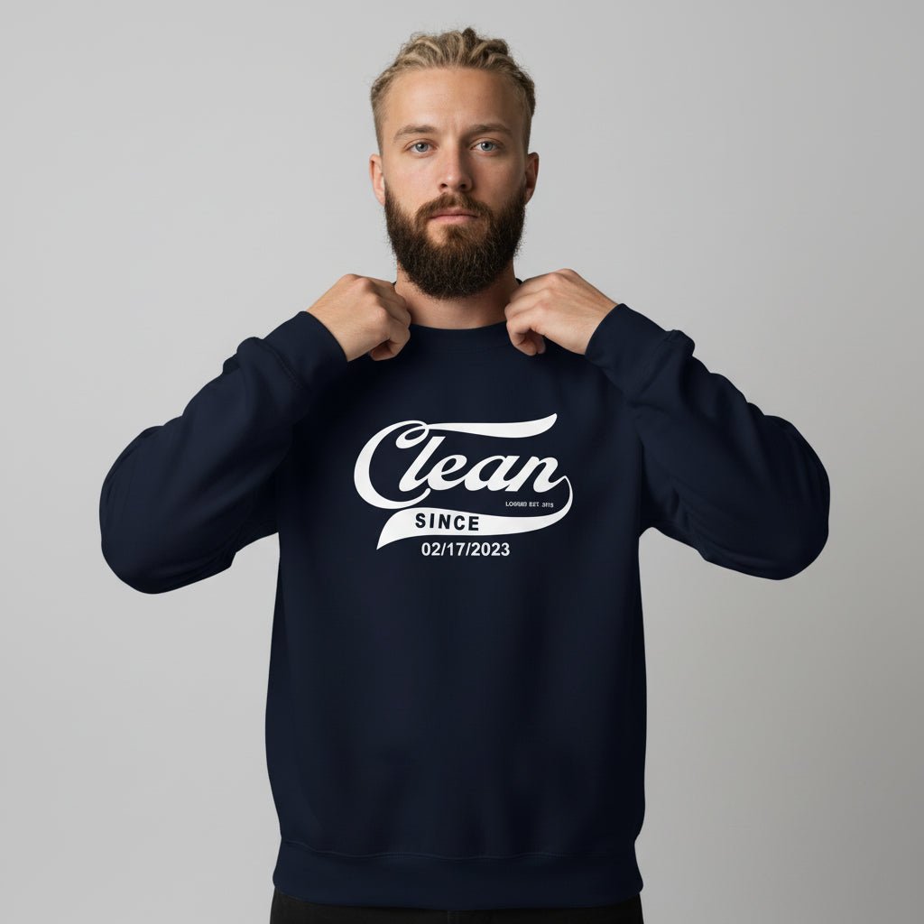 Clean Since Recovery Hoodie lifestyle view (view 5)