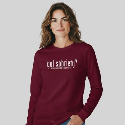 Long Sleeve Sober Sober T Shirt back view (view 17)