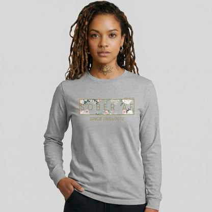 Sober AF Flower Long Sleeve Sober T Shirt product photo (view 30)