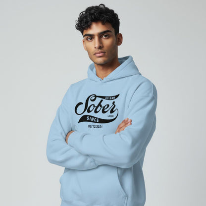 Recovery Hoodie | Sober Since Men's Hoodie with Custom Sobriety Date