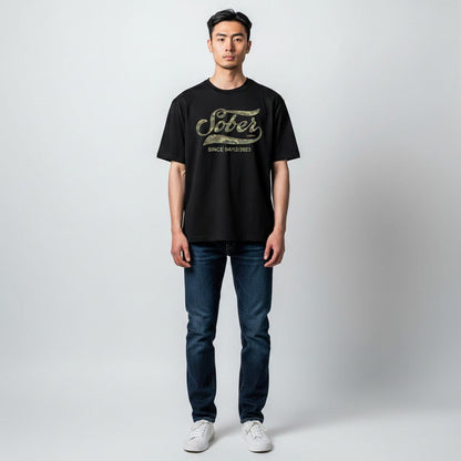 Sober T Shirt | Sober Since Camo Tee with Personalized Date