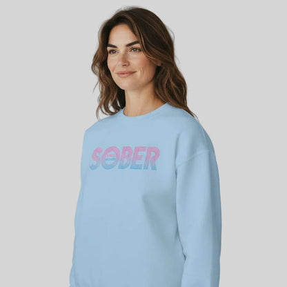 Retro Sobriety Date Sweatshirt – Personalized Sober Date