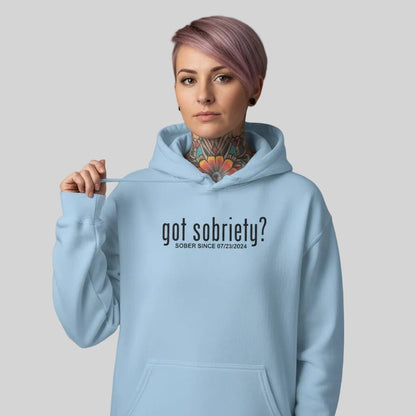 Recovery Hoodie | Women’s Got Sobriety Hoodie with Custom Date