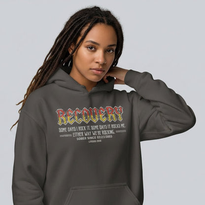 Recovery Hoodie | Women's Recovery Rock Hoodie with Personalized Date