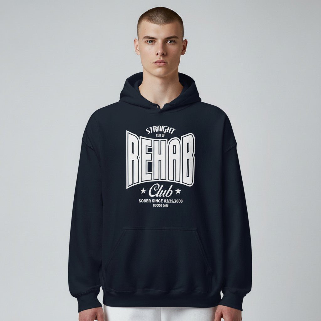Recovery Hoodie | Men's Rehab Hoodie with Personalized Date