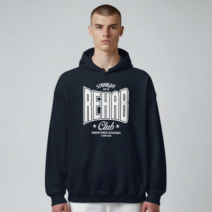 Recovery Hoodie | Men's Rehab Hoodie with Personalized Date