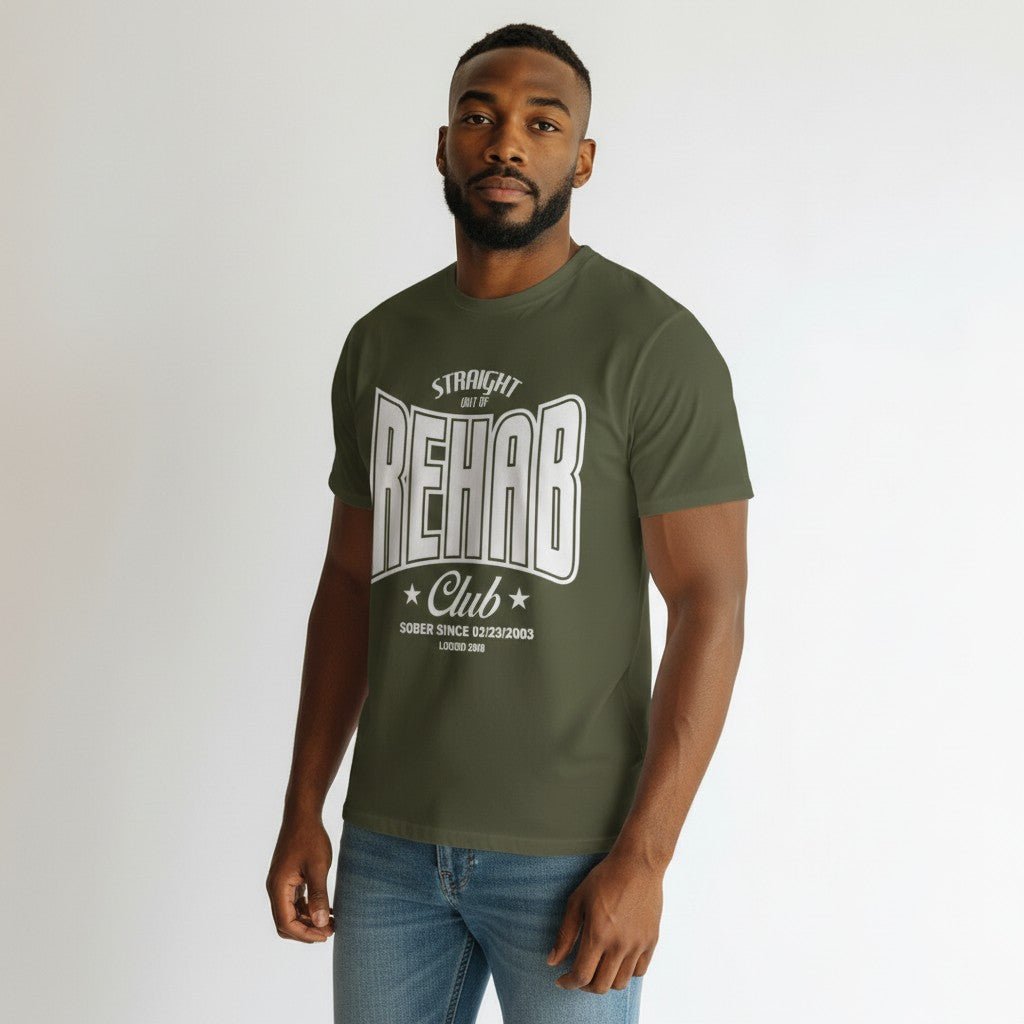 Recovery T-shirt | Men's Rehab T-shirt with Personalized Date