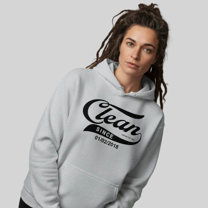 Clean Since Hoodie with Date Recovery Hoodie back view (view 47)