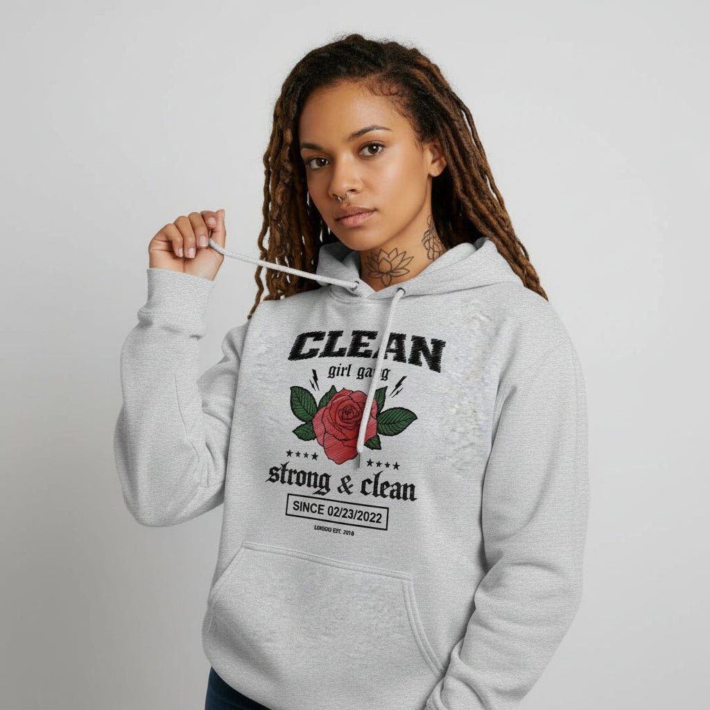 Recovery Hoodie | Clean Girl Gang Strong & Clean Crest