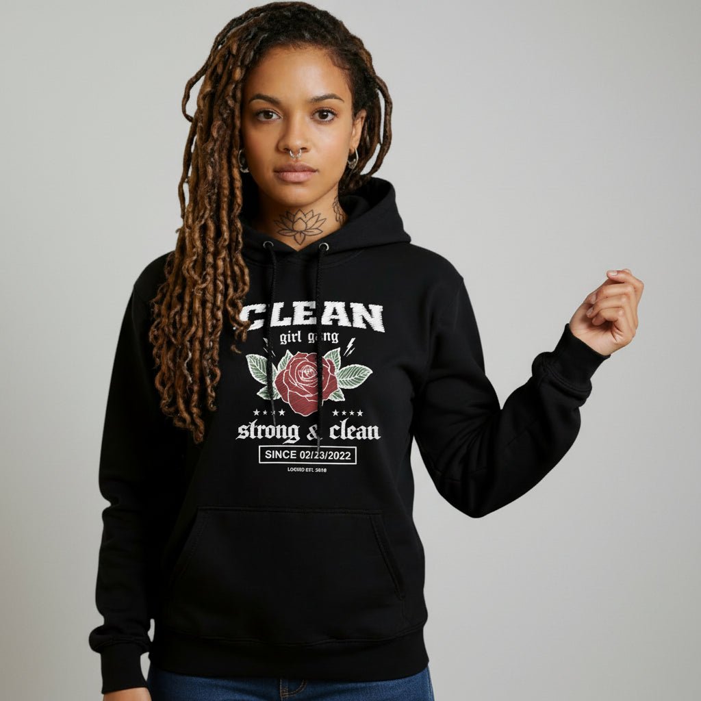 Recovery Hoodie | Clean Girl Gang Strong & Clean Crest