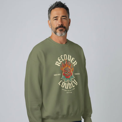 Sobriety Recovery Hoodie back view (view 17)