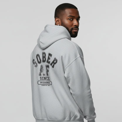 thoughtful sober merchandise recovery hoodie