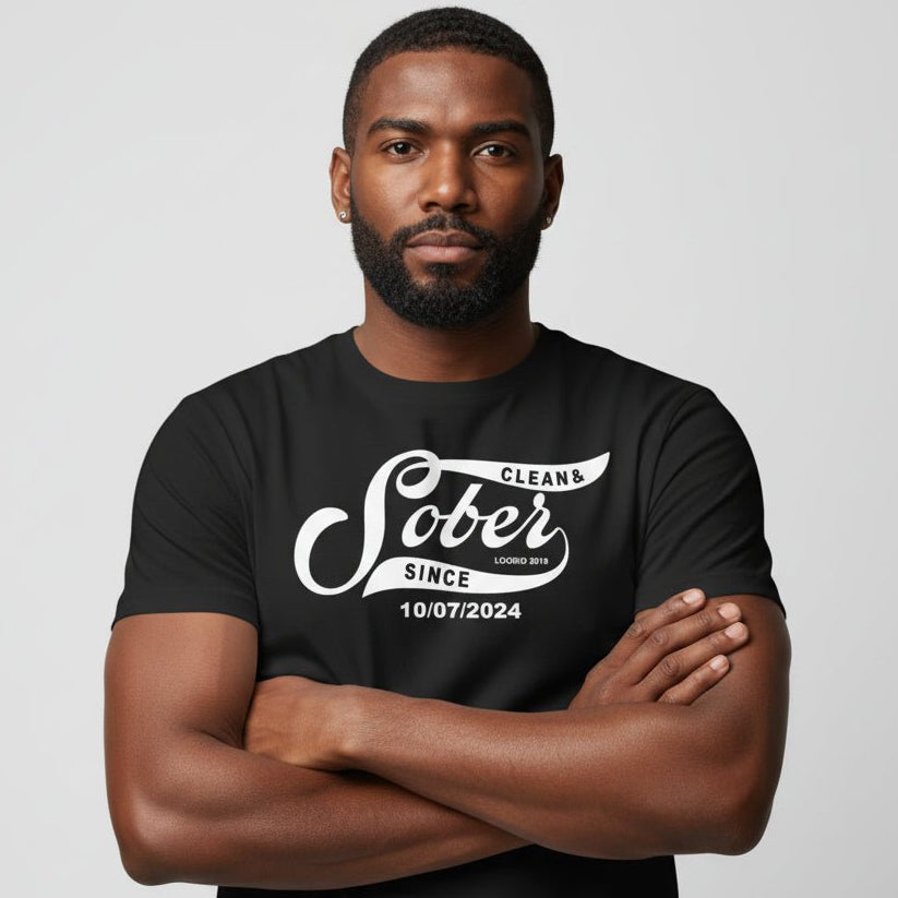 Sober T Shirt | Personalized Sober Since Shirt with Custom Date