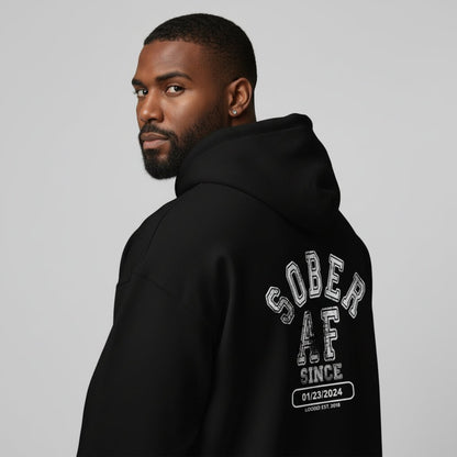 durable sober lifestyle recovery hoodie