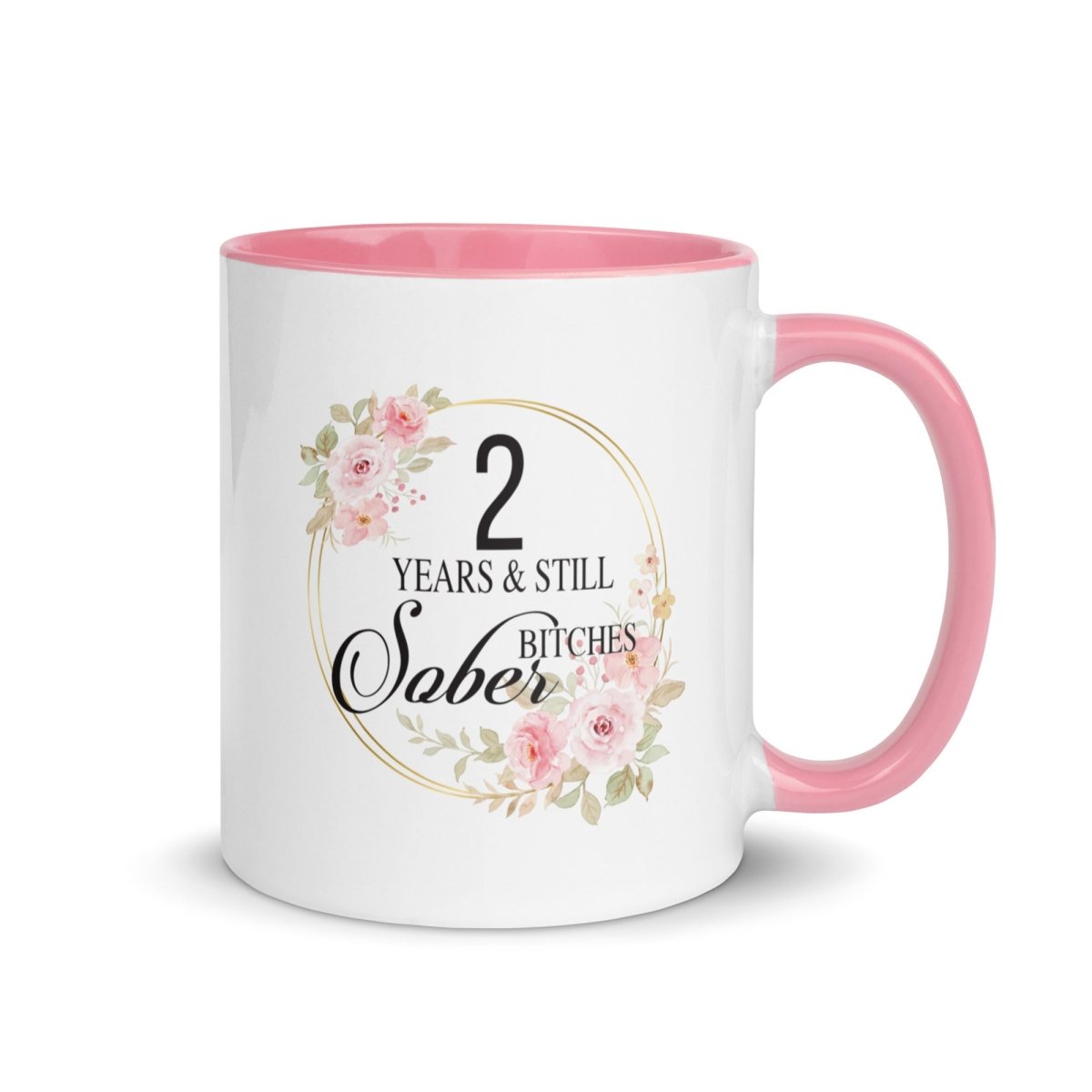 Years Sober For Her Mug with Color Inside Sober Coffee Mug graphic detail (view 4)