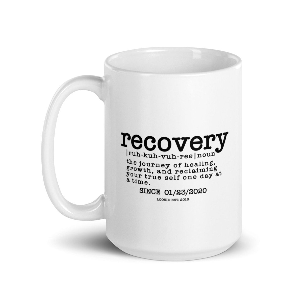 Recovery Definition Sober Coffee Mug lifestyle view (view 5)