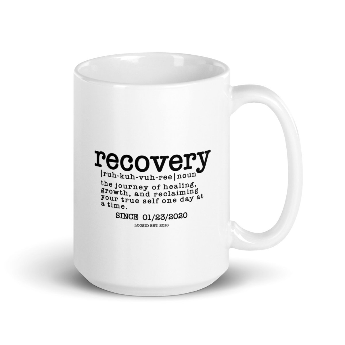 Recovery Definition Sober Coffee Mug graphic detail (view 4)