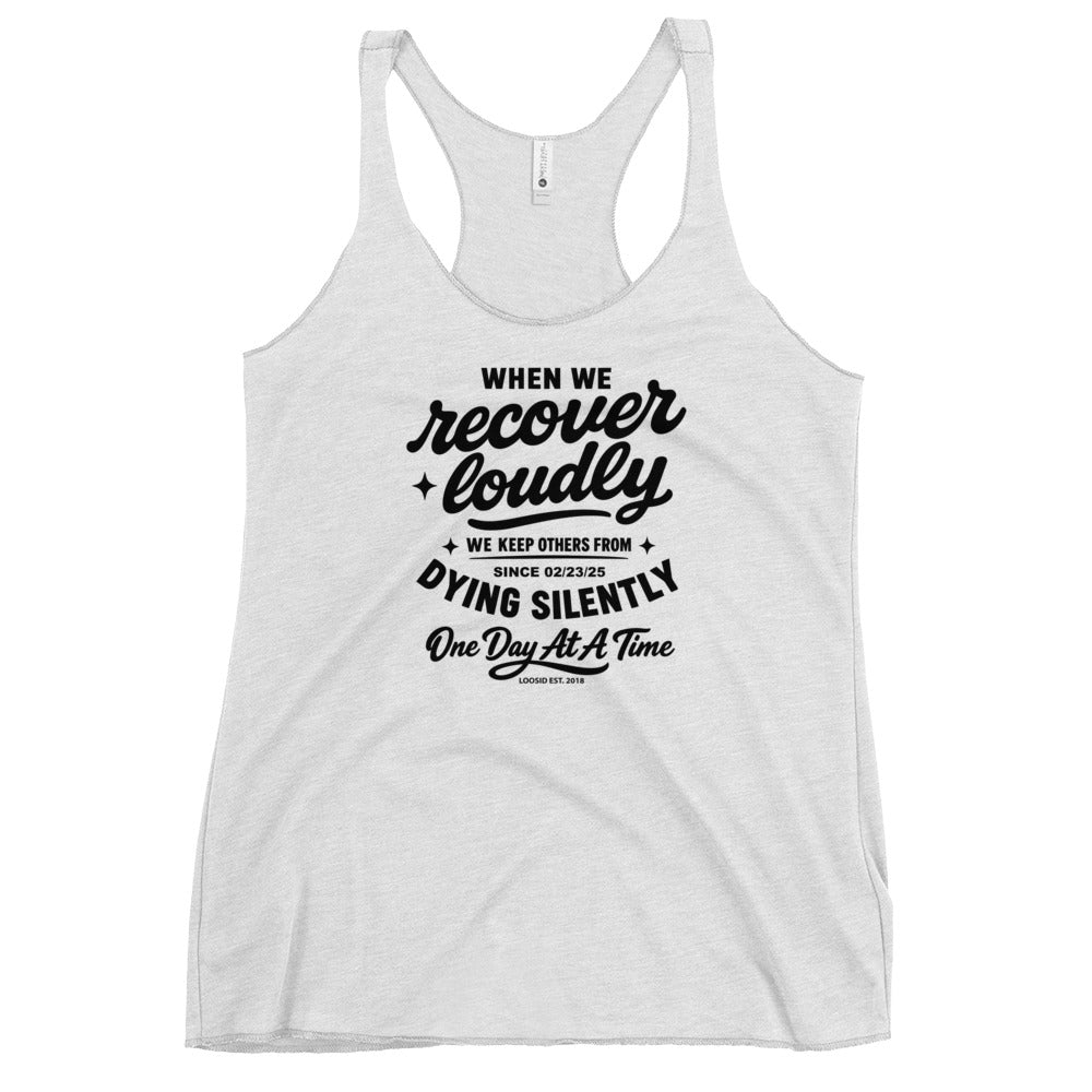 When We Recover Loudly Sober Tank Top flat lay styled image (view 23)