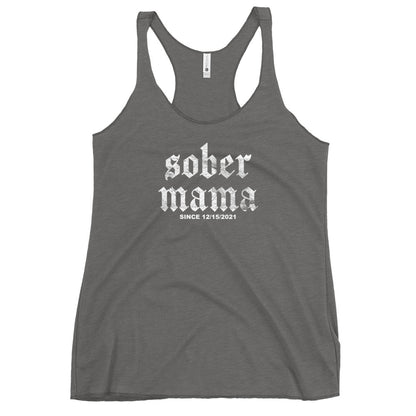 Sober Mama Sober Tank Top back view (view 17)