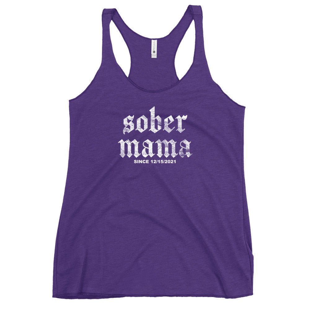 Sober Mama Sober Tank Top flat lay styled image (view 3)