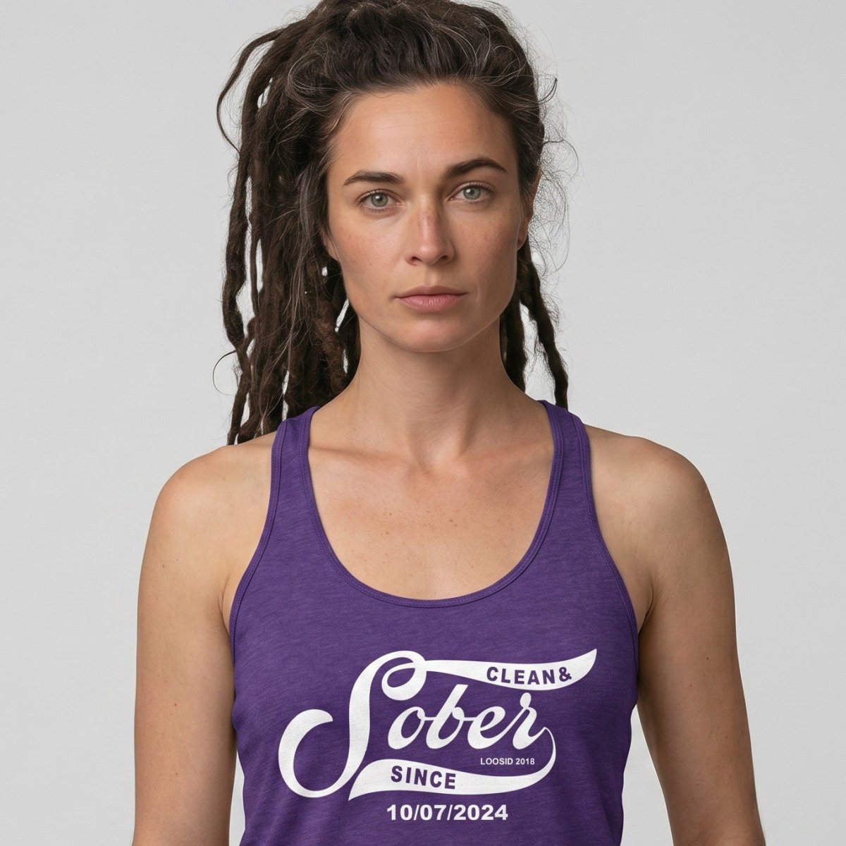Sober Since Sober Tank Top fit detail (view 9)