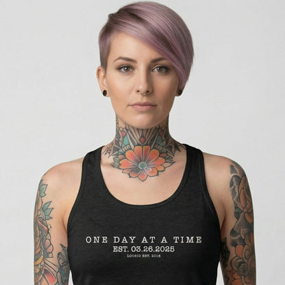 One Day At a Time Sober Tank Top side view (view 6)
