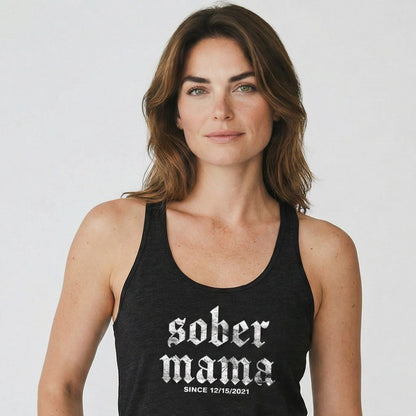 Sober Mama Sober Tank Top side view (view 6)