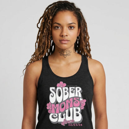 Sober Moms Sober Tank Top close-up view (view 2)
