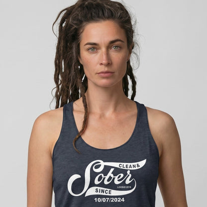 Sober Since Sober Tank Top side view (view 6)