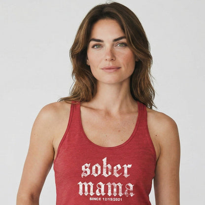Sober Mama Sober Tank Top close-up view (view 12)