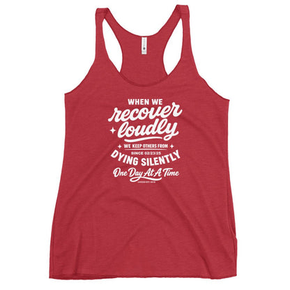 When We Recover Loudly Sober Tank Top featuring the design (view 11)