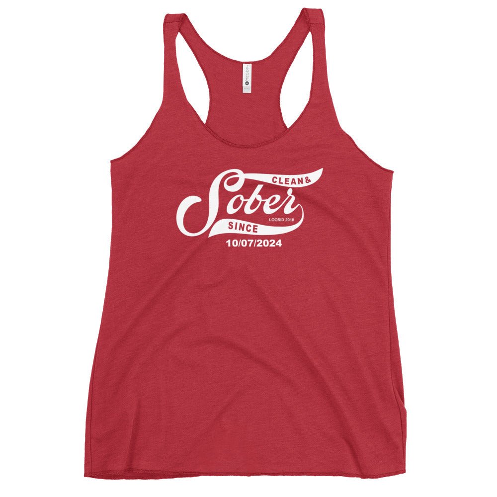 Sober Since Sober Tank Top featuring the design (view 11)