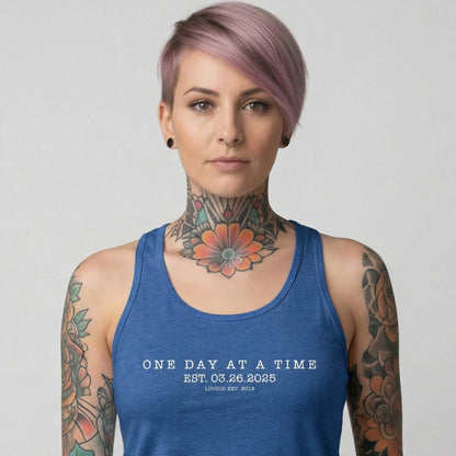 One Day At a Time Sober Tank Top packaging detail (view 18)