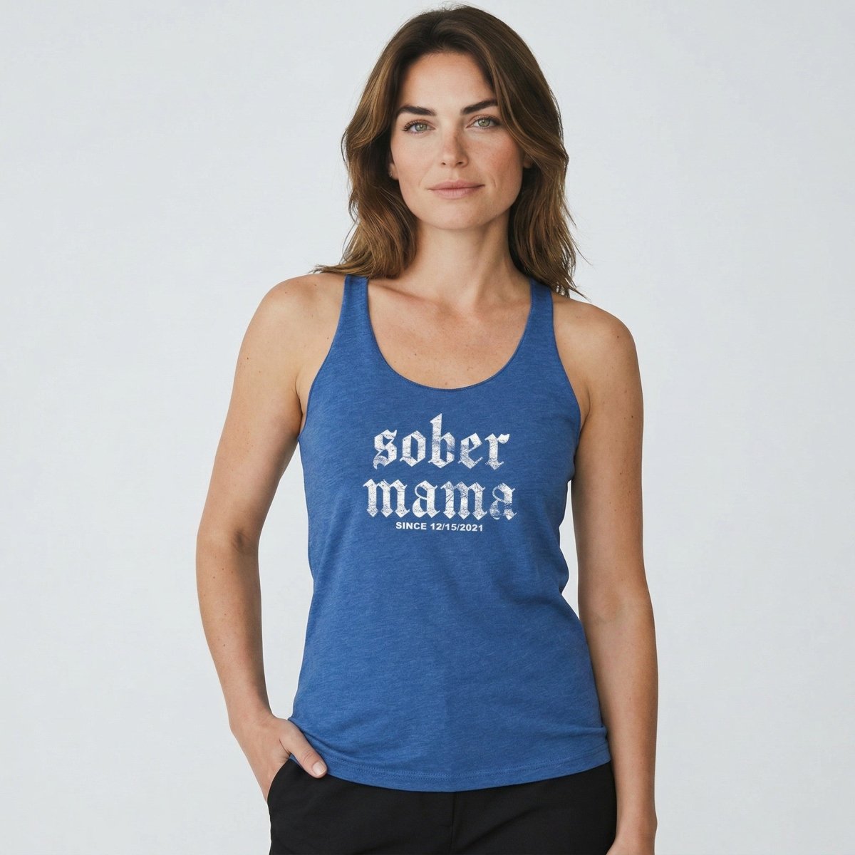 Sober Mama Sober Tank Top side view (view 16)