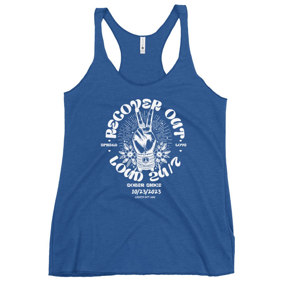 Recover Out Loud Sober Tank Top back view (view 17)