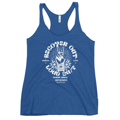 Recover Out Loud Sober Tank Top back view (view 17)