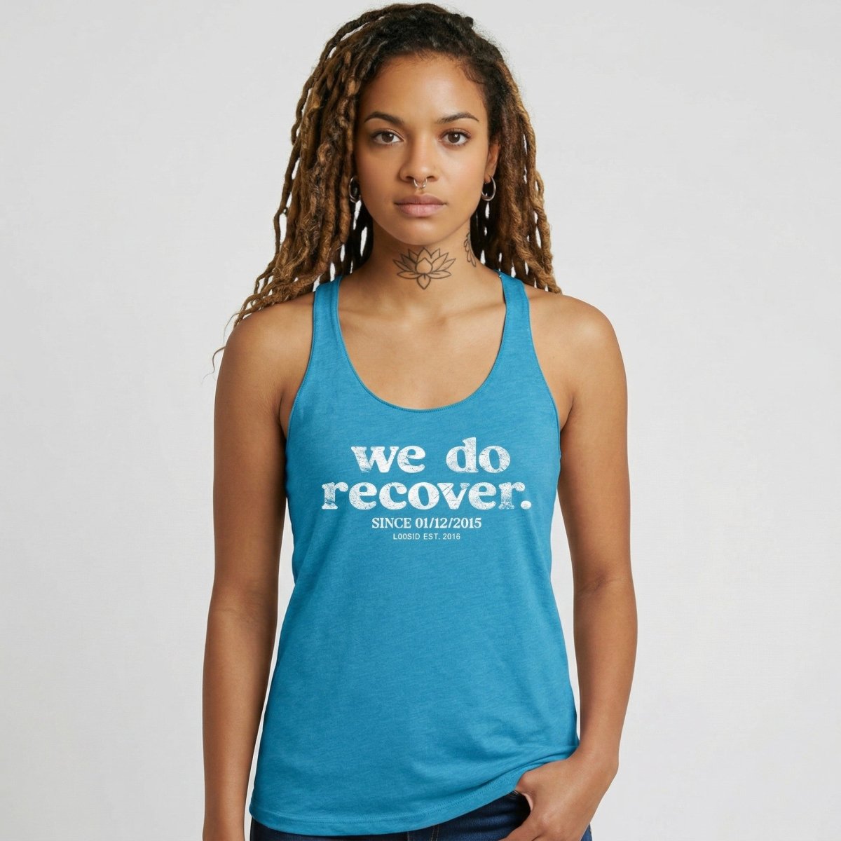 We Do Recover Sober Tank Top close-up view (view 22)