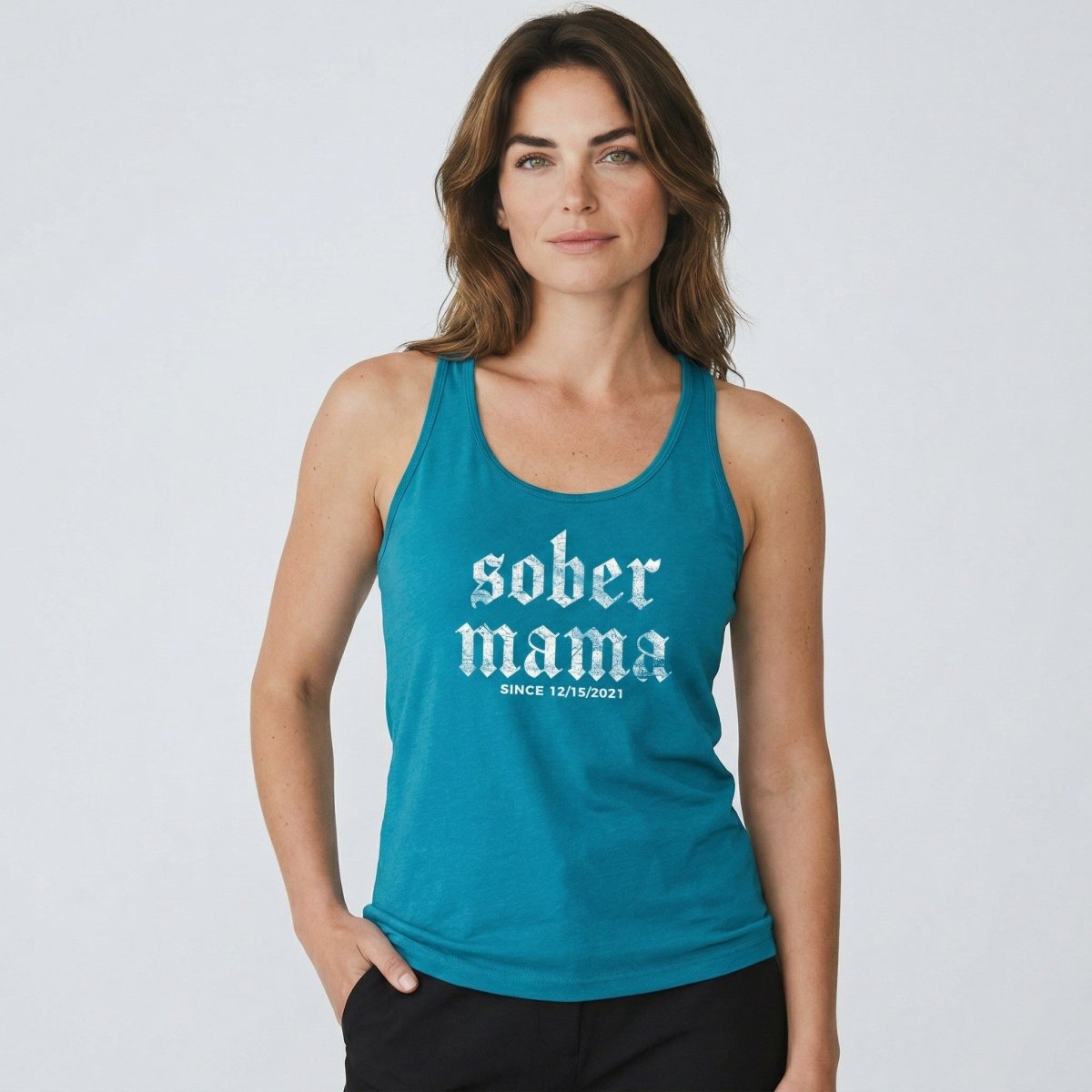Sober Mama Sober Tank Top close-up view (view 22)