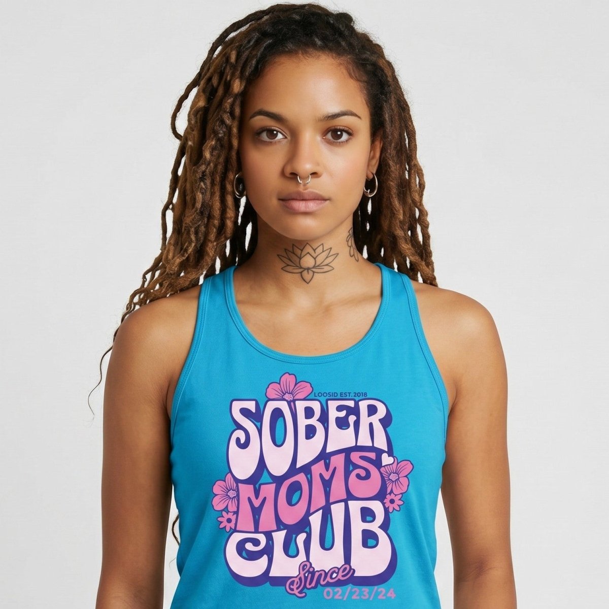 Sober Moms Sober Tank Top graphic detail (view 24)