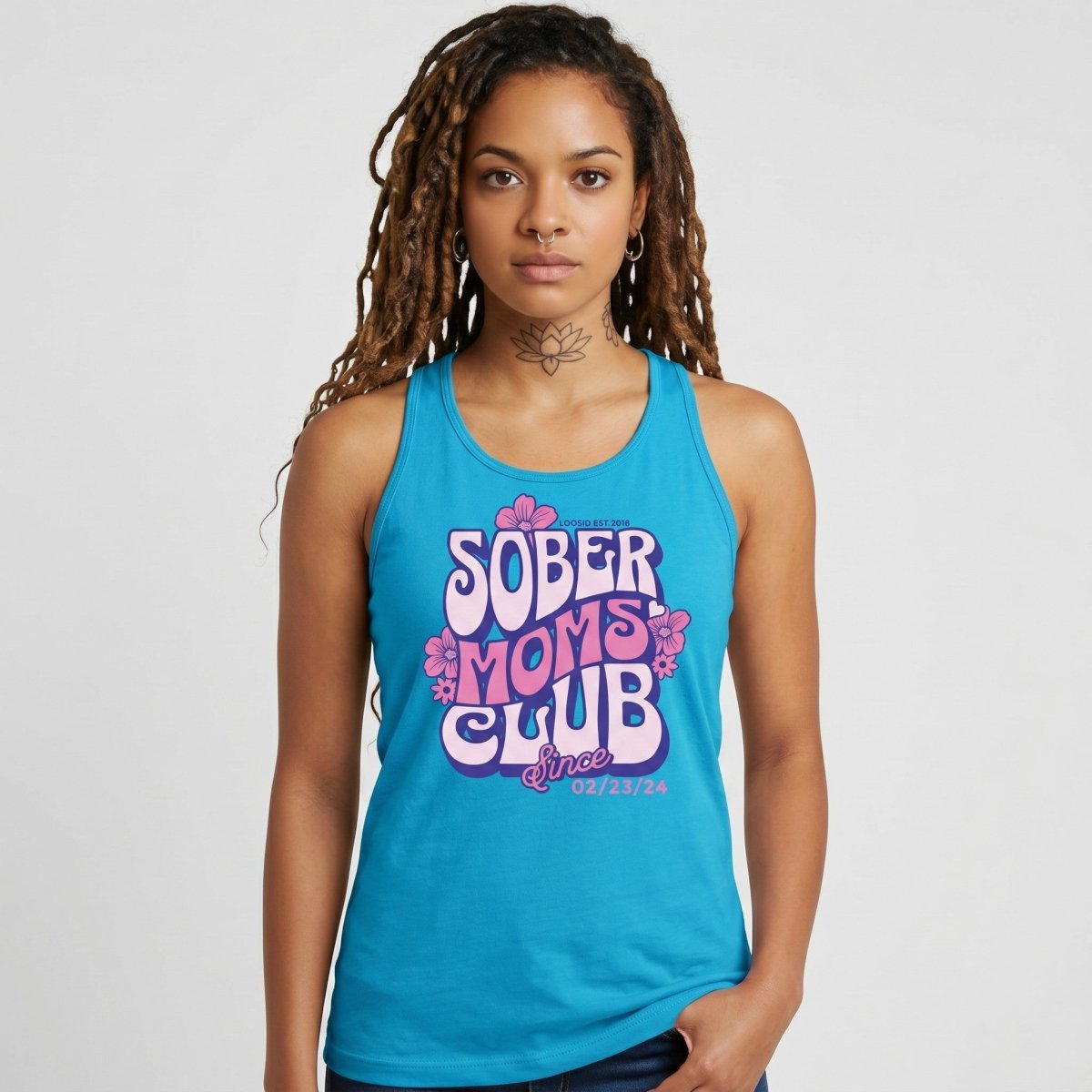 Sober Moms Sober Tank Top lifestyle view (view 25)