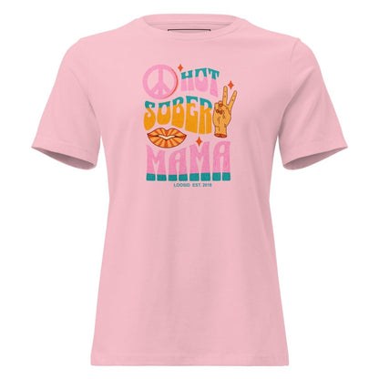 Hot Sober Mama Sober T Shirt lifestyle view (view 5)