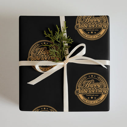 Sober Wrapping Paper Sober Party Decor